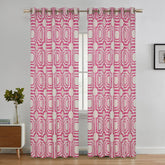 City Block Curtains Pink texture